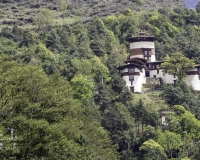 Torre d’avvistamento Ta Dzong e del Trongsa Dzong a Trongsa Foto N.6758