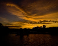 Tramonto sul Delta Del Rio Parnaiba prima dell\'arrivo all\'isola das Canarias Foto n. 7926