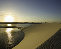 Tramonto Lagoa Bonita nel parco dei  Lençois Maranhenses Foto n. 8370