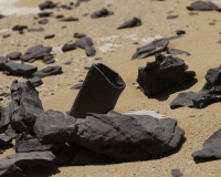 Verso il Gilf Kebir  rocce a forma di stivale Foto n. AOK0076