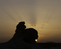 Tramonto nel deserto Bianco Foto n. AOK1036