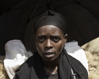 Donna etnia Benché al mercato di Debra Worke Foto n. 0345
