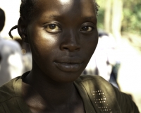 Donna etnia Megenge al Villaggio Duduka vicino Bebeke Foto n. 0459