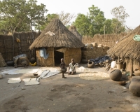 Scene di vita nel villaggio di Elià 37 Km a sud-ovest di Gambela. Etnia Anuak, Foto n. 1988