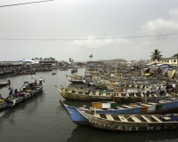 Porto della città di Elmina, Ghana Foto n. 4718