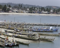 Porto della città di Elmina, Ghana Foto n. 4744