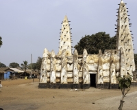 Villaggio di Bambol con l\'antica Moschea sudanese sulla strada per WA, Ghana Foto n. 5006