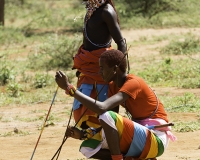 Mercato Samburu  prima di Lodugokwe sulla strada per Mararal Foto n. POA0229