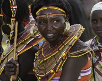 Festa in una scuola vicino il Lago baringo etnia Pokot Foto n. POA 0342