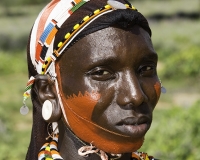 Ragazzi etnia Samburu vicino Wamba Foto n. POA0109