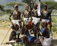Ragazzi etnia Samburu vicino Wamba Foto n. POA0126