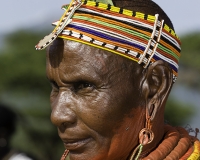 Donne etnia Samburu vicino Wamba Foto n. POA0241