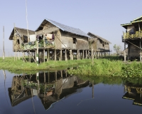 Villaggio su palafitte sul Lago Inle Foto n. AOK8552