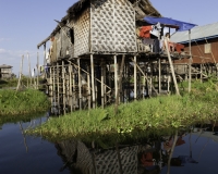 Pauk Pa villaggio su Palafitte sul Lago Inle Foto n. AOK8773