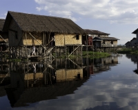 Pauk Pa villaggio su Palafitte sul Lago Inle Foto n. AOK8778