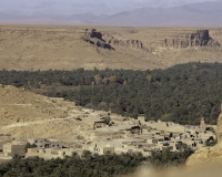 Veduta panoramica dell\'Oasi di Oulad Chaker ziz Valley Foto n. 6346