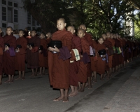 Monaci studenti nel Monastero Bagaya nella città vecchia di Ava o Inwa foto n. AOK7246