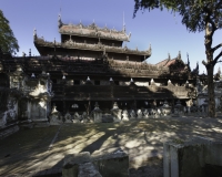 Monastero di Shwenandaw a Mandalay Foto n. AOK7713
