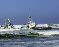 Relitto di peschereccio sulla Skeleton Coast dopo Swakopmund Foto N. POA6249