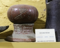 Reperti di epoca precolombiana nel Museo di El Ceibo a Ometepe Foto POA N.4574