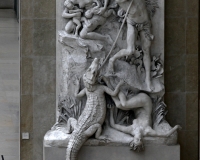 Statua raffigurante l'uccisione di un coccodrillo Louvre Parigi / Foto n. 276