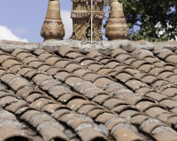 Portafortuna sopra i tetti a Quinua Foto n. AOK3644