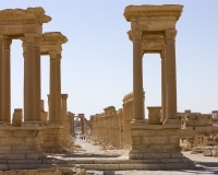 Il Tetrapilo nel sito archeologico di Palmyra Foto n. 2687