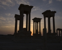 Tetrapilo nel sito archeologico di Palmyra Foto n. 2824
