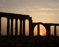 Il grande colonnato nel sito archeologico di Palmyra Foto n. 2830