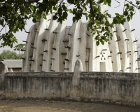 Moschea in un villaggio dopo la citta di Wa Ghana Foto n. AOK5100