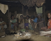 Vita nelle capanne nel villaggio vicino Adikas, Etiopia Foto n. MG_1087