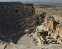 Teatro dellíantica citta romana di Hierapolis vicino Pamukkale Turchia Foto n. MG_13_0099