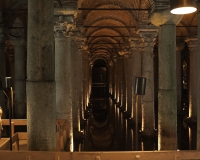 Cisterna della Basilica di epoca romana nella Piazza Sultanahmet Istambul Turchia Foto n. MG_5_0054