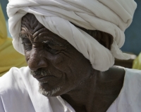 Persone lungo il Nilo nel Nord Sudan Foto n. 01124