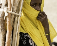 Ragazza del Tchad vicino Kalait Foto n. POA1441