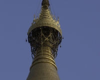 Particolare della sommità della Shwedagon Paya (Pagoda) Foto n. AOK6825