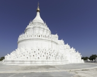 Myatheindan Paya la pagoda bianca a Mingun Foto n. AOK7540