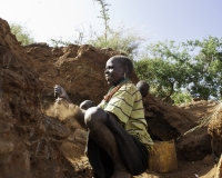 Cercatori d\'oro in Karamoja, Uganda Foto n. 1779