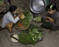 Mercato in Sittwe menta Foto n. AOK9217