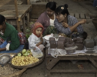 Gorgonzola di pesce al Mercato di Sittwe Foto n. AOK9228