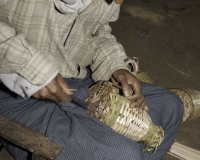 Preparazione trappola per pescetti intorno a Sittwe Foto n. AOK9291