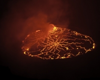 Vulcano Nyiragongo, Congo Foto n. AOK2976