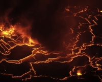 Vulcano Nyiragongo, Congo Foto n. AOK2985