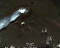 Google map Il vulcano Nyiragongo, Congo Foto B